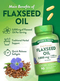Flaxseed Oil 3000 mg with 1500 mg of Omega 3
