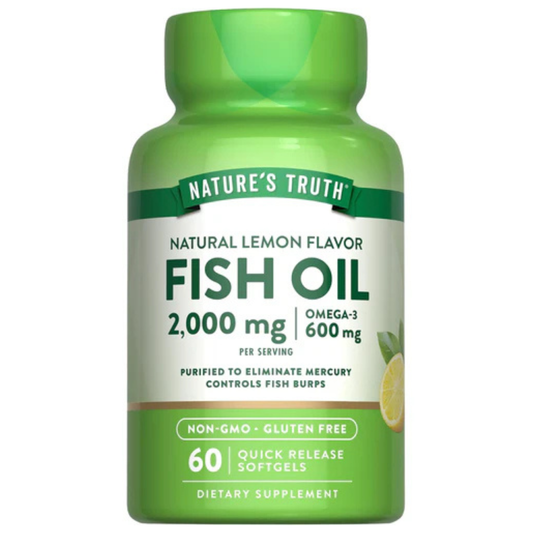 Fish Oil Omega 3 2000 mg Lemon Flavor