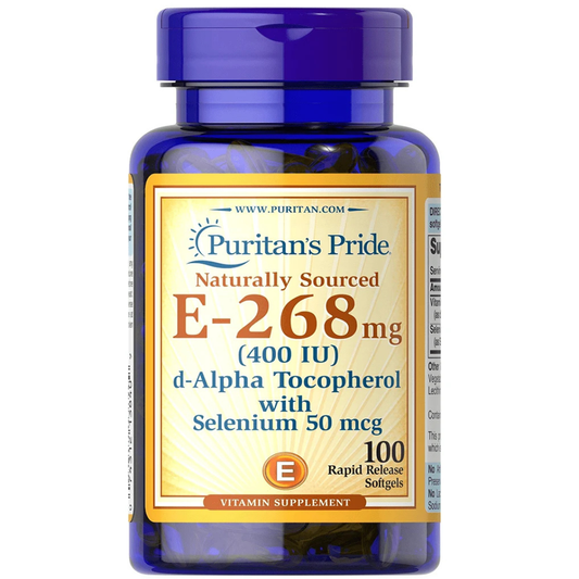 Natural E-400 iu With Selenium 50 mcg