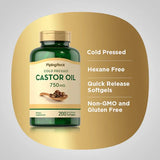 Castor Oil Cold Pressed 750 mg, Cold Pressed Castor Oil Pressed 750 mg benefits