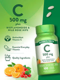 Vitamin C 500mg with Bioflavonoids, Rose Hips