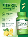 Fish Oil Omega 3 2000 mg Lemon Flavor