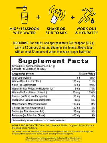 Electrolyte Hydration Powder