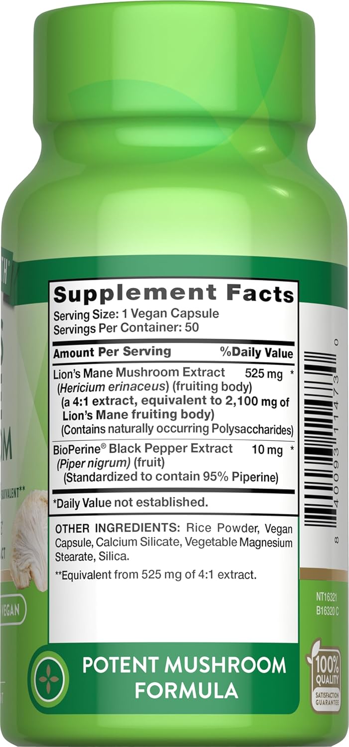 Lions Mane Mushroom 2100mg