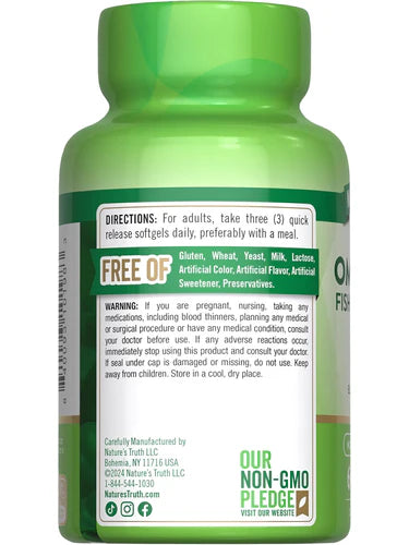 Triple Omega 3-6-9 3600 mg with Fish, Flax, Borage