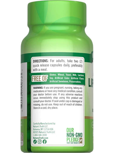 Alpha Lipoic Acid 600mg with Biotin