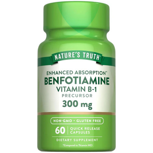 Benfotiamine Vitamin B-1 300 mg | Enhanced Absorption