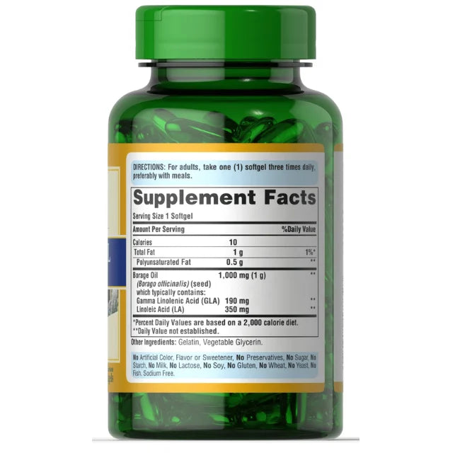 Borage Oil 1000 mg, Borage Oil 1000 mg supplement