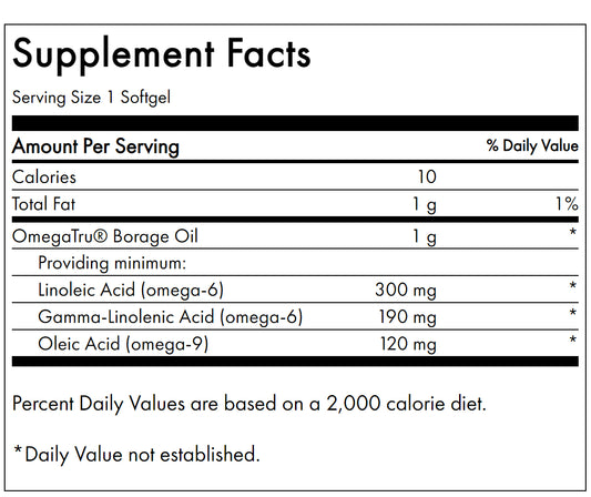 Borage Oil 1 gram, Borage Oil capsules Borage Oil 1 gram
