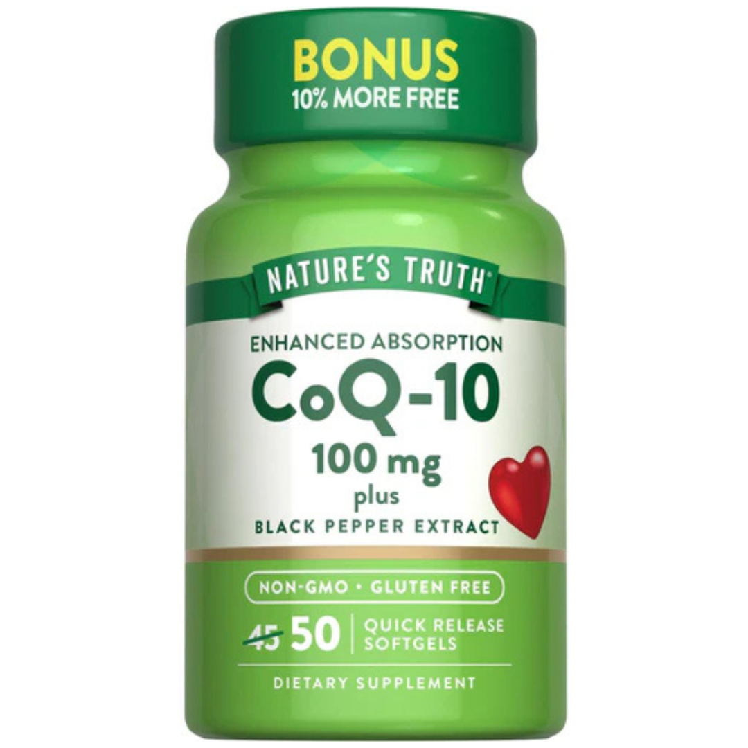 CoQ-10 100 mg with Black Pepper