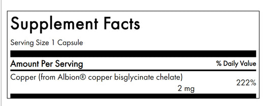 Copper 2mg