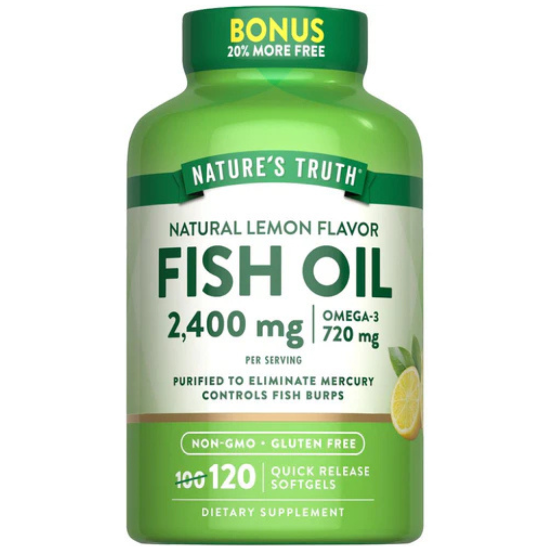 Fish Oil 2400 mg | Lemon Flavor