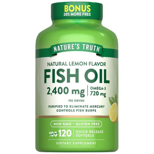 Fish Oil 2400 mg | Lemon Flavor