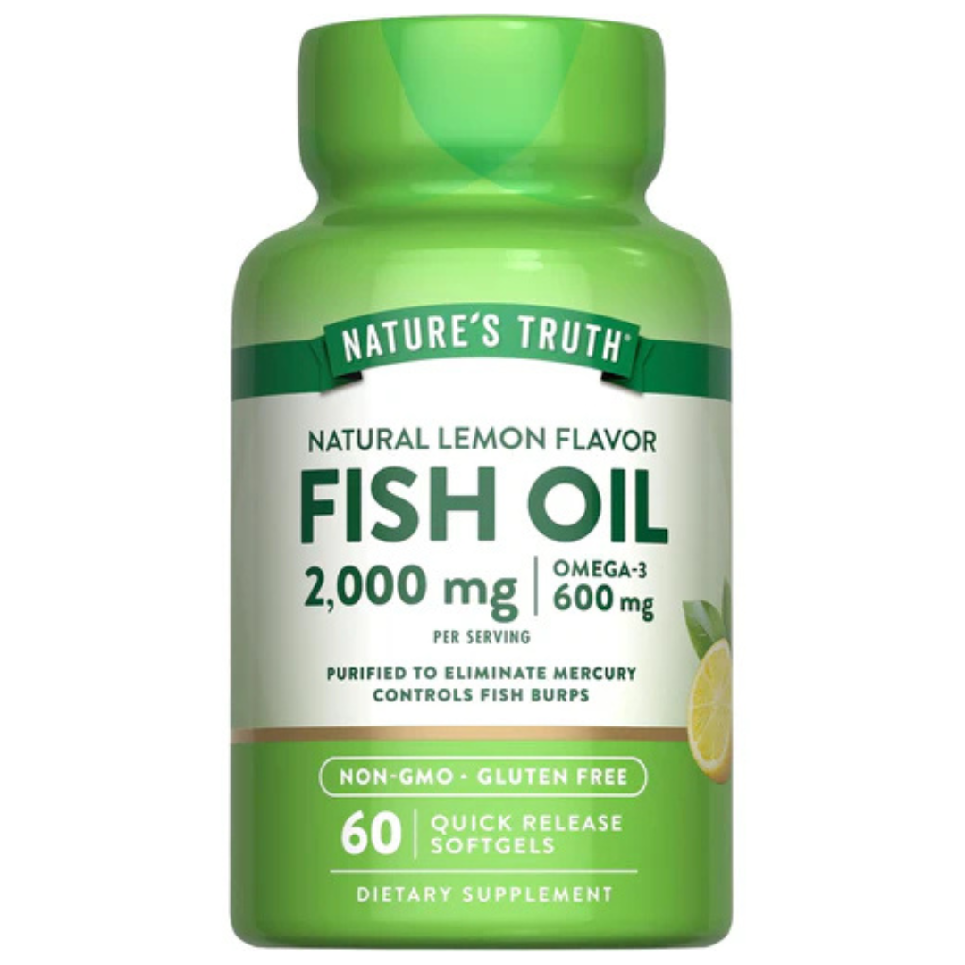 Fish Oil Omega 3 2000 mg Lemon Flavor