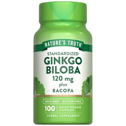 Ginkgo Biloba Extract 120 mg with Bacopa