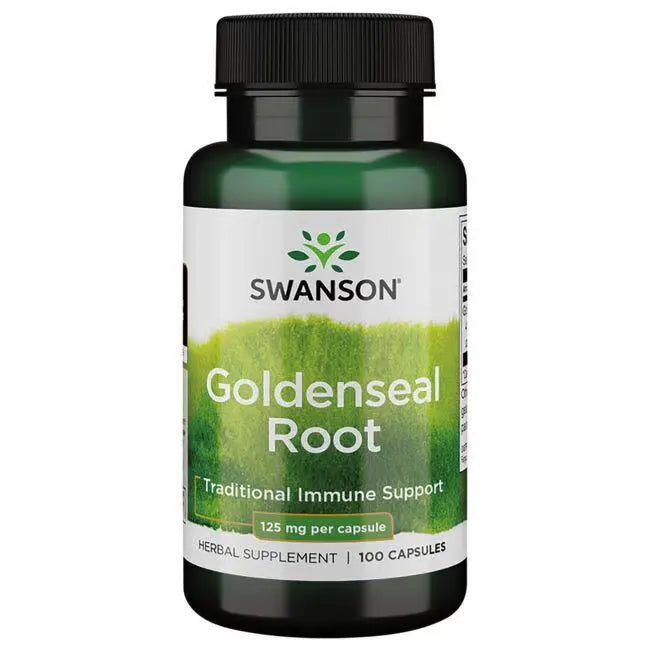 Goldenseal Root 125 mg, Goldenseal root herbal 125 mg supplement