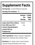 Grape Seed Extract 16,000 mg, Grape Seed Extract 16,000 mg antioxidant supplement