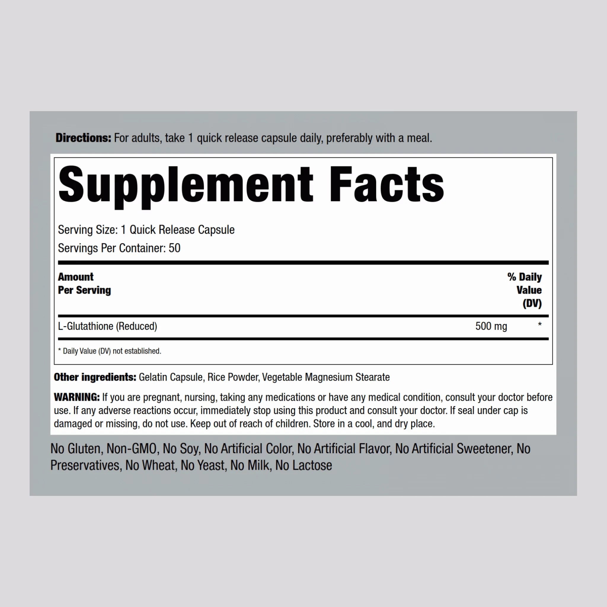 L-Glutathione 500 mg