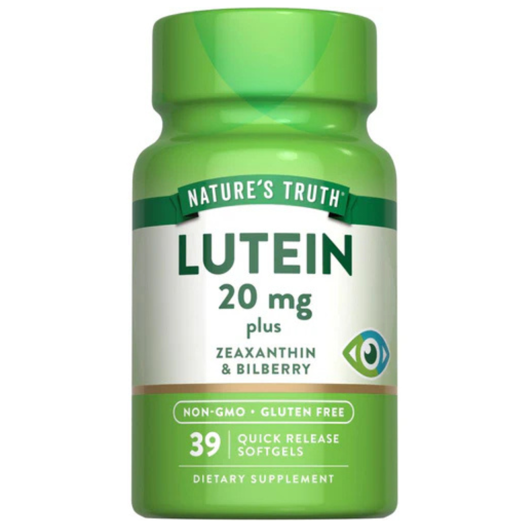 Lutein 20 mg with Zeaxanthin, Bilberry