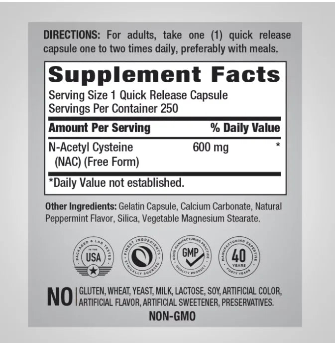 N-Acetyl Cysteine 600 mg