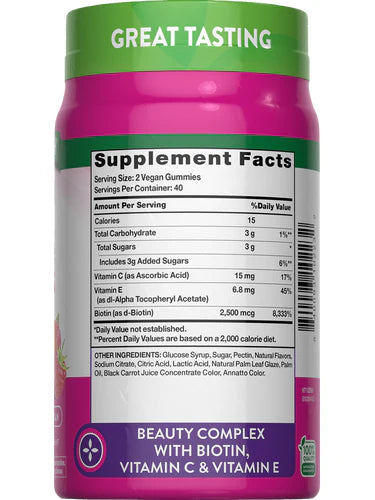 Hair Skin and Nails 2500 mcg of Biotin