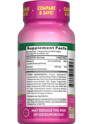 Calcium 600 mg with Vitamin D3 800 IU