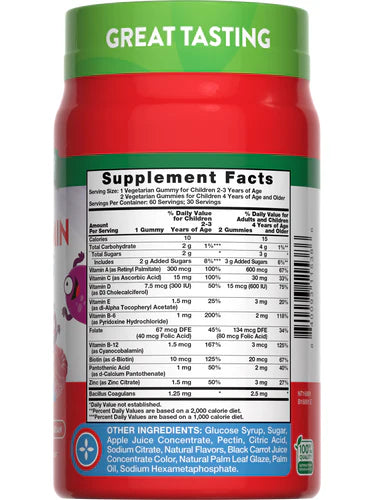 Kids Multivitamins With Probiotics