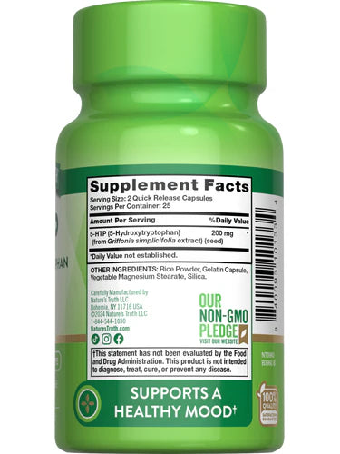 5-HTP 200 mg (5-Hydroxytryptophan)