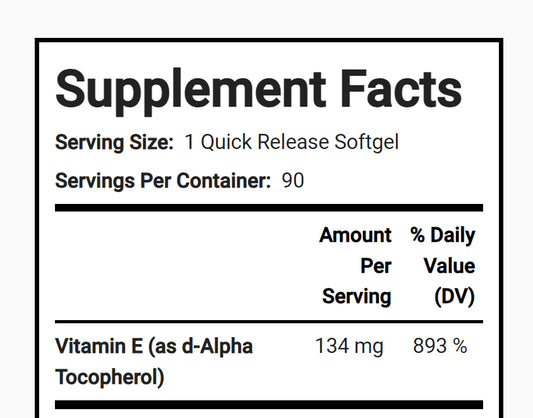 Natural Vitamin-E 200 IU