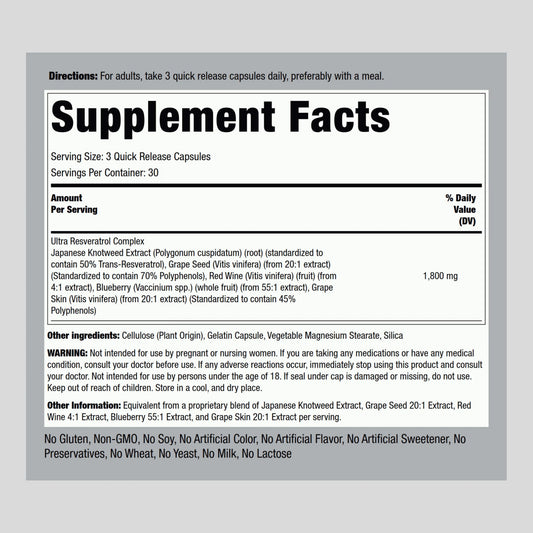 Resveratrol Complex 1800 mg