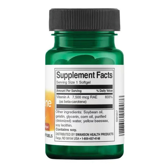 Beta Carotene 25000 IU Softgels