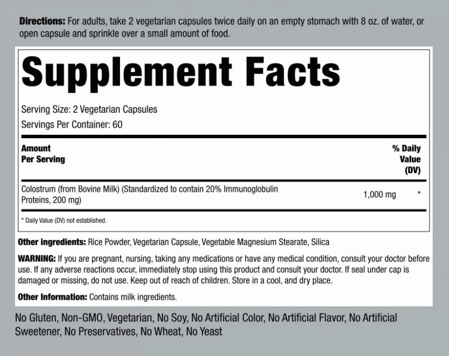 Ultra Colostrum 1000 mg