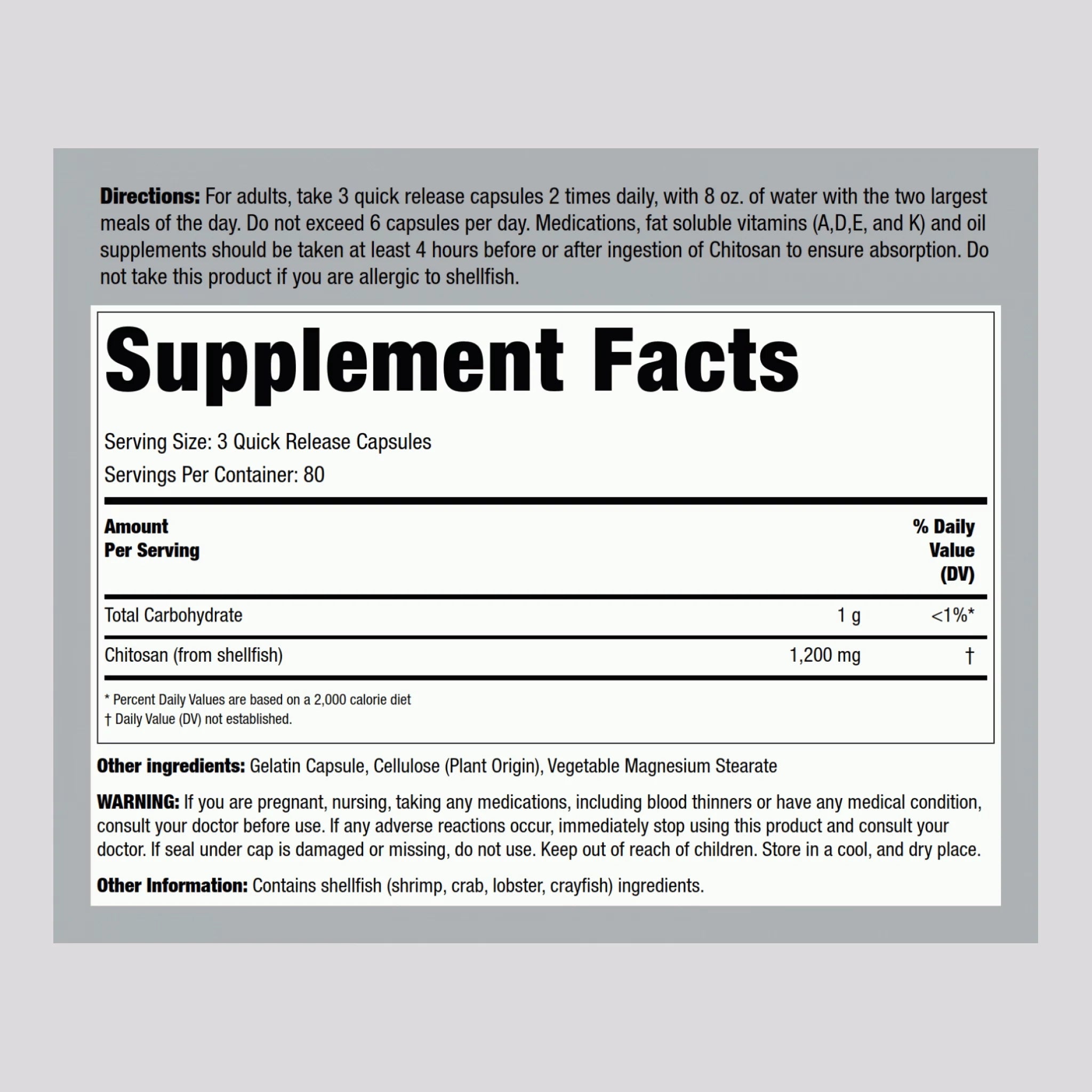 Ultra Lipo Chitosan 800 mg