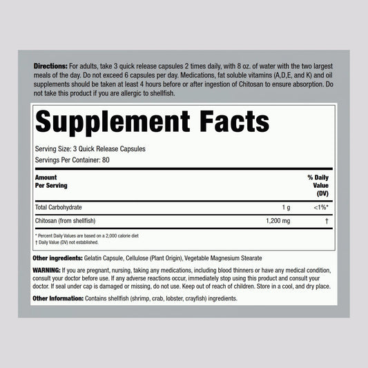 Ultra Lipo Chitosan 800 mg