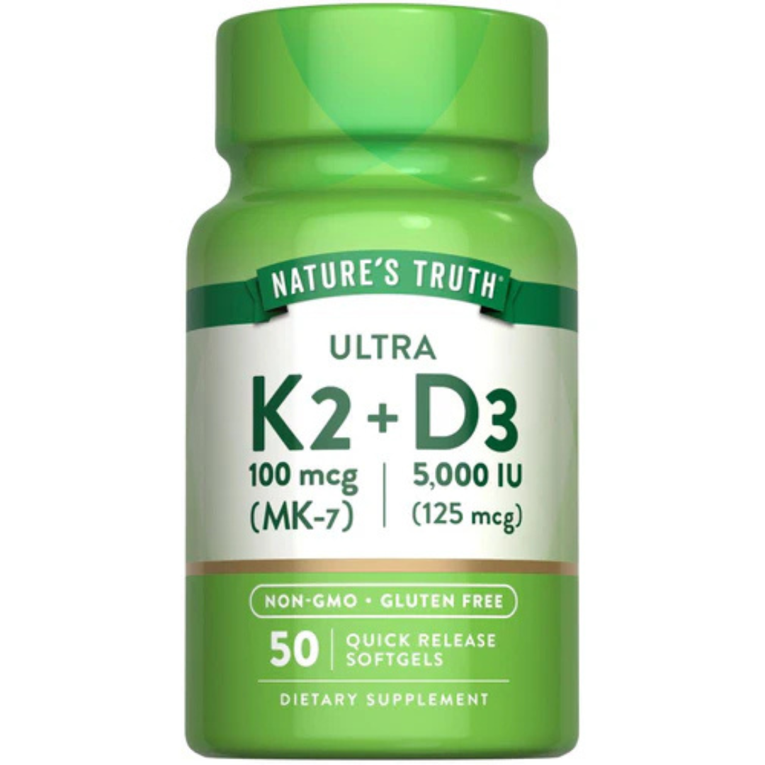 Vitamin K2 100mcg plus D3 5000IU