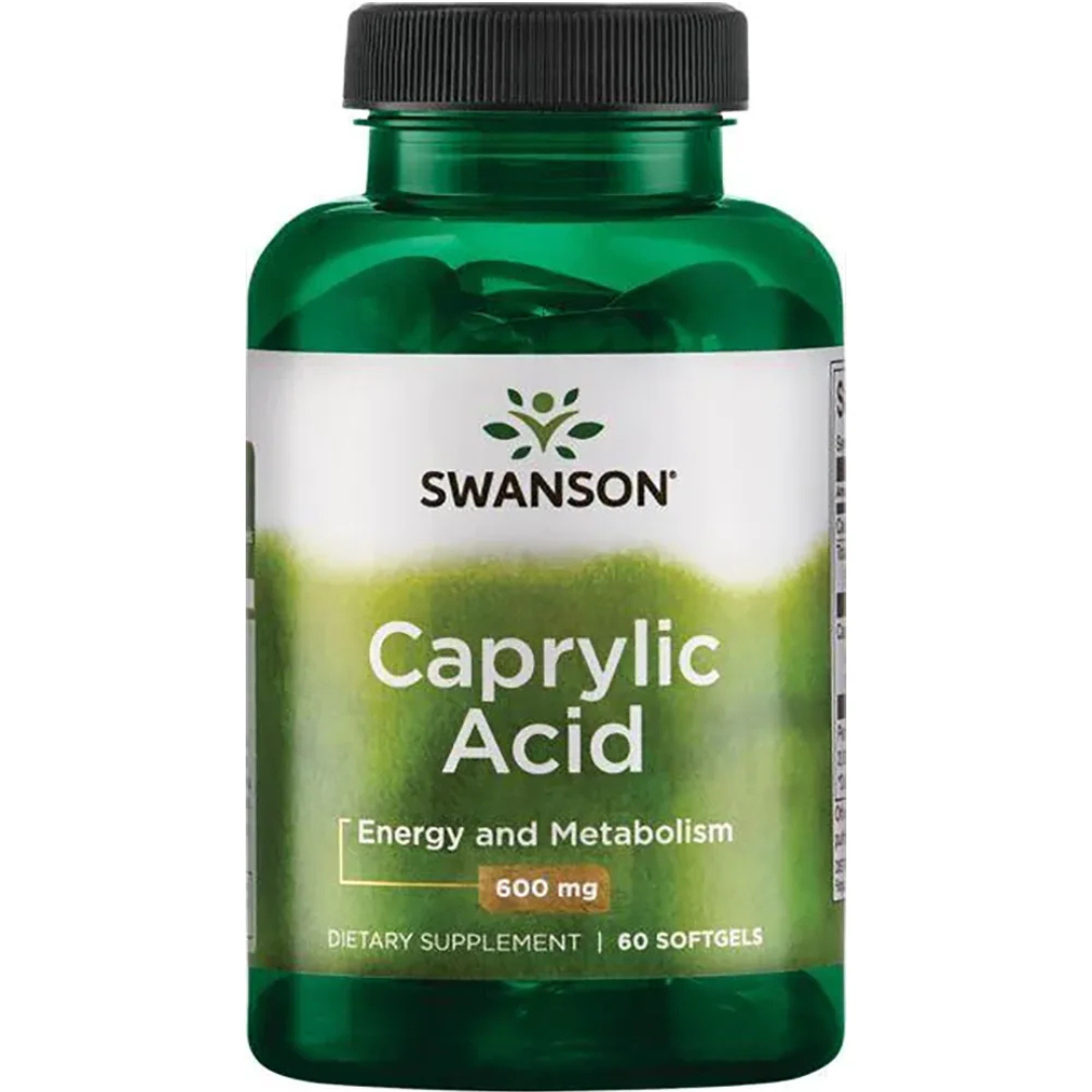 Caprylic Acid 600 mg, Caprylic Acid Supplement 600 mg