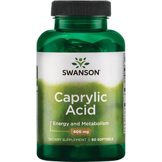 Caprylic Acid 600 mg, Caprylic Acid Supplement 600 mg