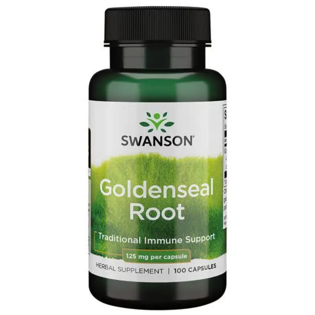 Goldenseal Root 125 mg, Goldenseal root herbal 125 mg supplement