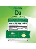 Vitamin D3 1000 IU (25 mcg)