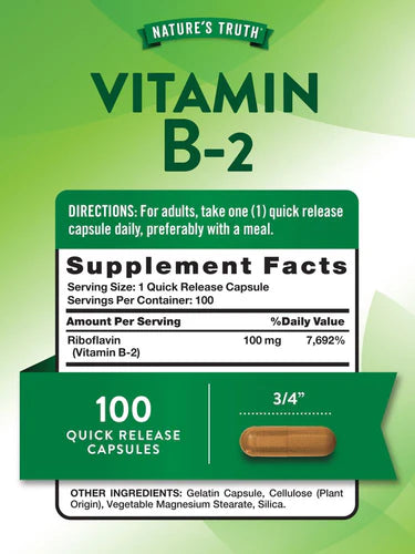 Vitamin B-2 100 mg (Riboflavin)