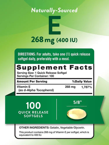 Vitamin E 268 mg (400 IU)