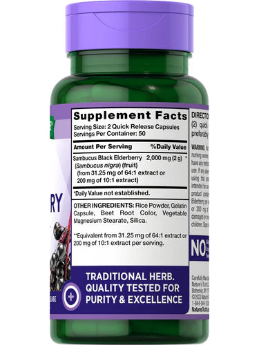 Sambucus Black Elderberry 2000 mg