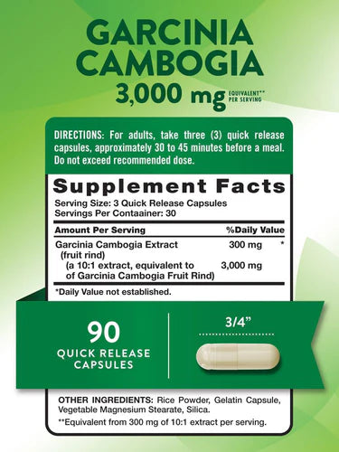 Garcinia Cambogia 3000 mg with Chromium