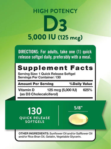 Vitamin-D3 5,000 IU