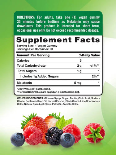Melatonin 5 mg gummies