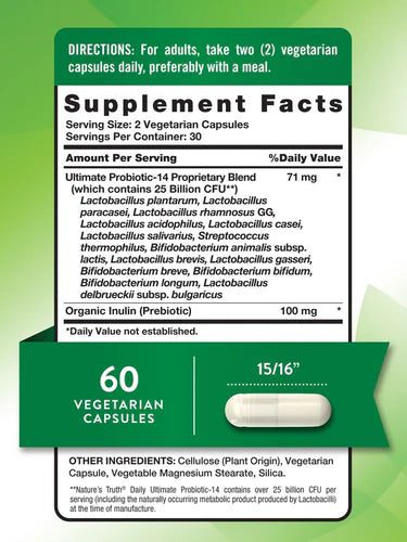 Probiotics 25 Billion CFU