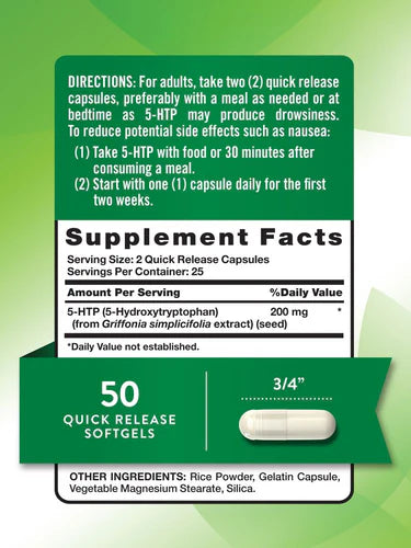 5-HTP 200 mg (5-Hydroxytryptophan)