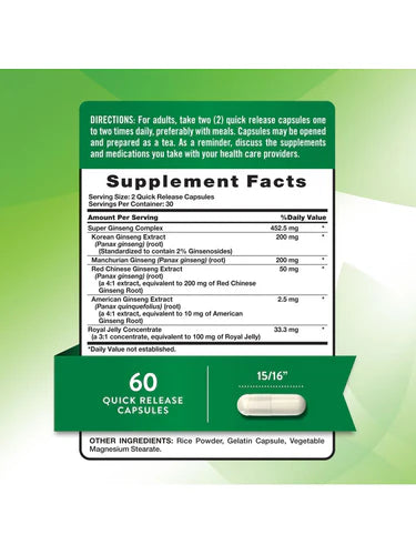 Super Ginseng Complex with Royal Jelly