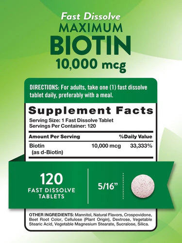 Biotin 10,000 mcg | Maximum Strength