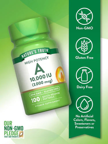Vitamin A 10,000 IU (3000 mcg)